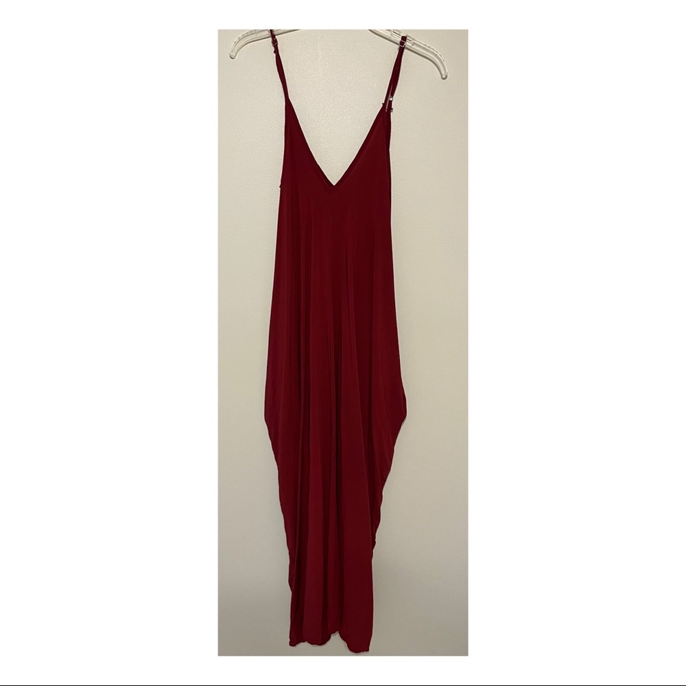 ELAN | Burgundy/Wine Sun Cocoon Maxi Length Dress